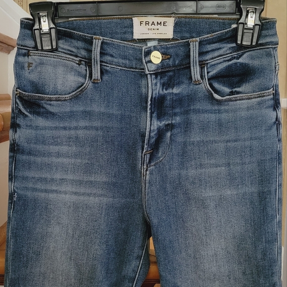 FRAME Denim Le High Skinny Denim Blue Jeans Size 26 LHSKRS801 - Picture 7 of 10